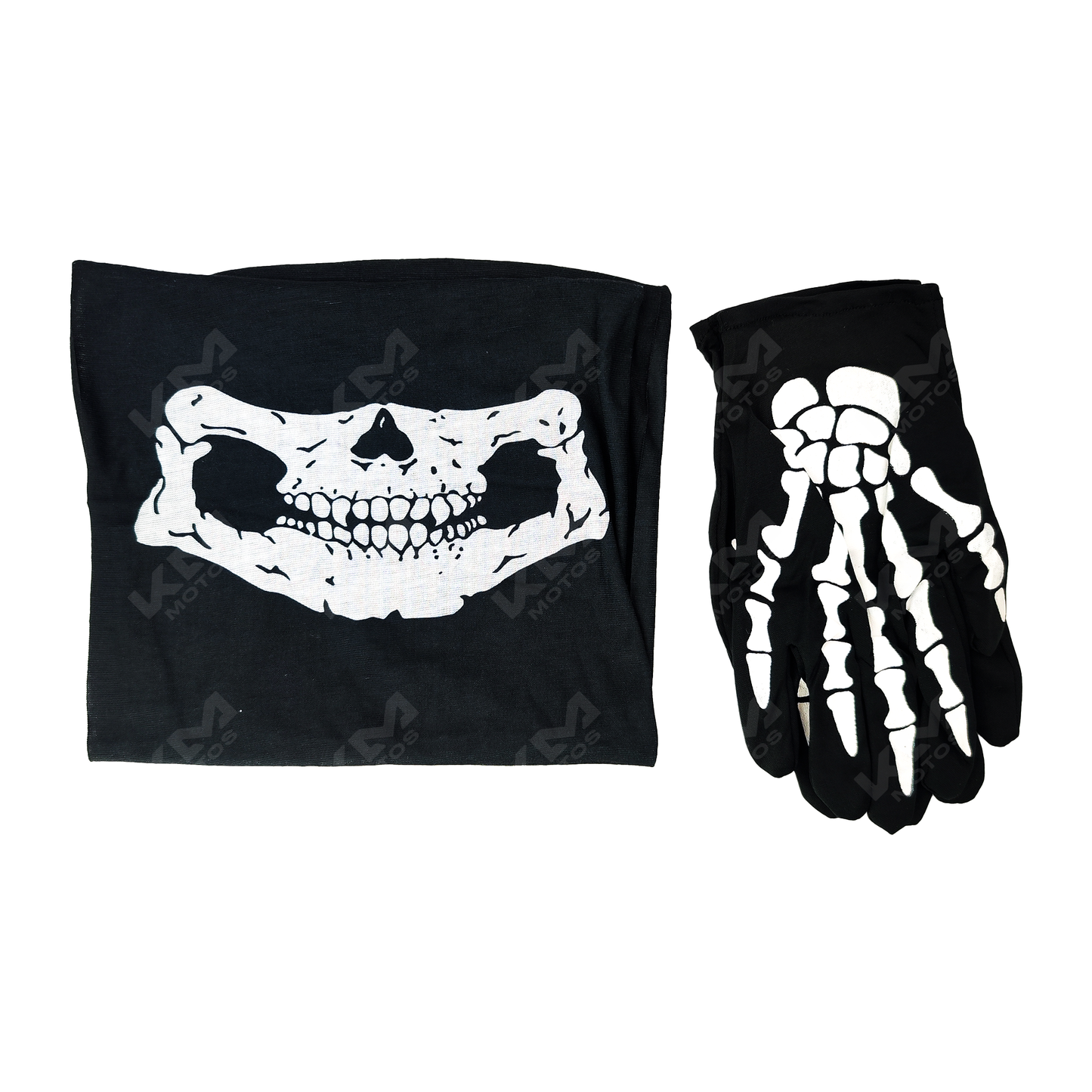 KIT DE PASAMONTANA CALAVERA+ GUANTES KMS - KMMOTOSHN