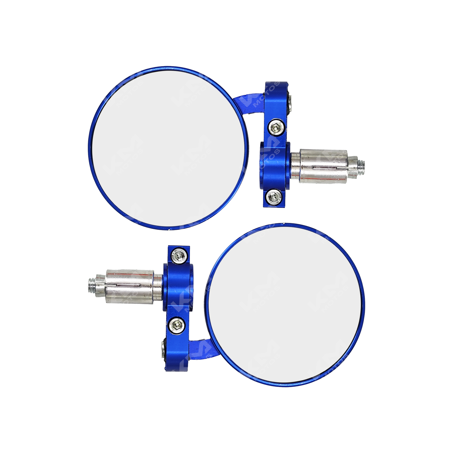 RETROVISORES REDONDOS DE CONTRAPESA + AJUSTE AZUL
