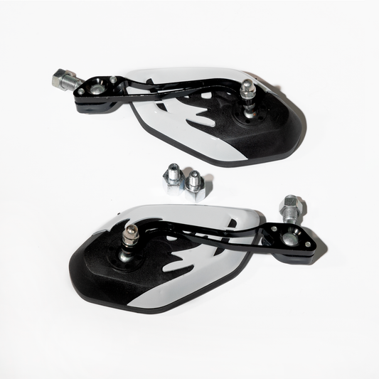RETROVISORES BAJITOS M8/M10 LS01 BLANCO - KMMOTOSHN