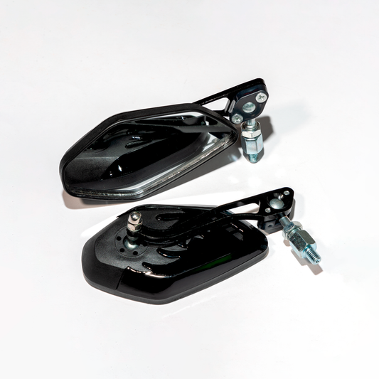 RETROVISORES BAJITOS M8/M10 LS01 NEGRO - KMMOTOSHN