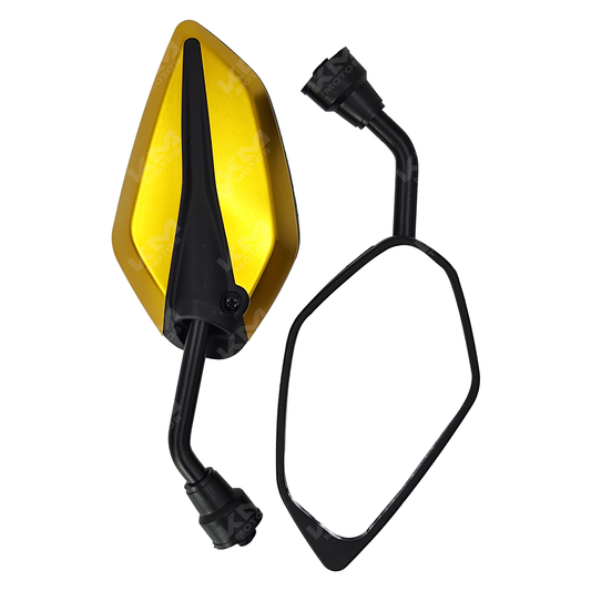 RETROVISORES BAJITOS M8/M10 LS02 DORADO - KMMOTOSHN