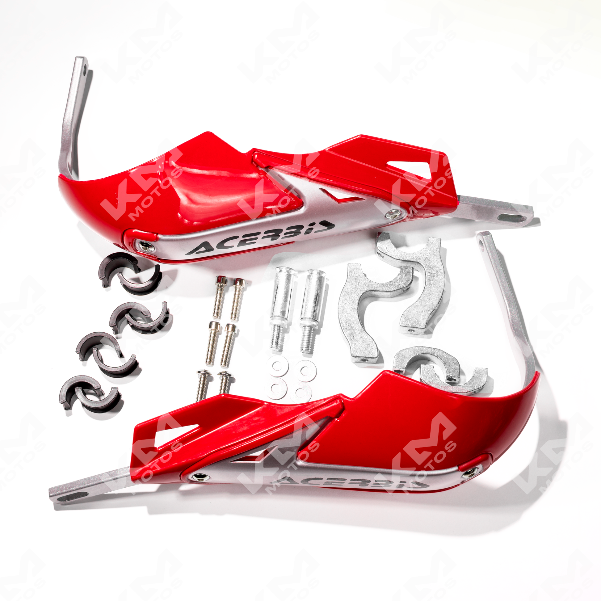 PROTECTOR DE PUÑOS DE METAL ACERBIS ROJO - KMMOTOSHN