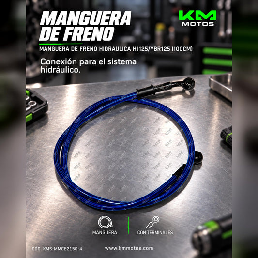 MANGUERA DE FRENO HIDRAULICA HJ125/YBR125 (100CM) — KMS-MMCE2150-4 | KM Motos