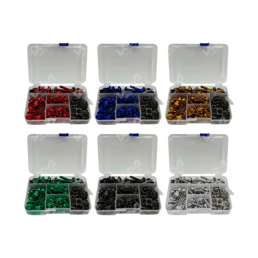 CAJA DE TORNILLOS DECORATIVOS COLORES - KMMOTOSHN