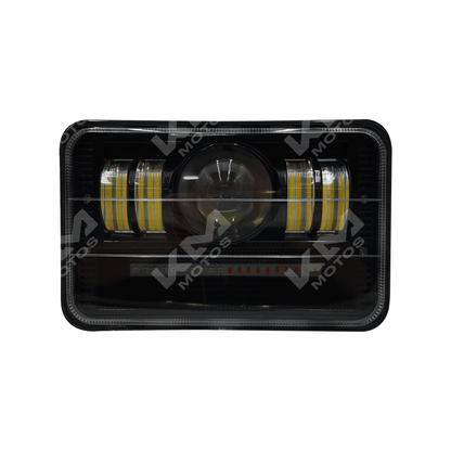 Luz LED cuadrada para coche Prime03 de KM Motos, foco principal de alta intensidad para vehículos.