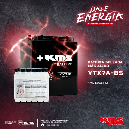 BATERIA SELLADA YTX7A-BS KMS