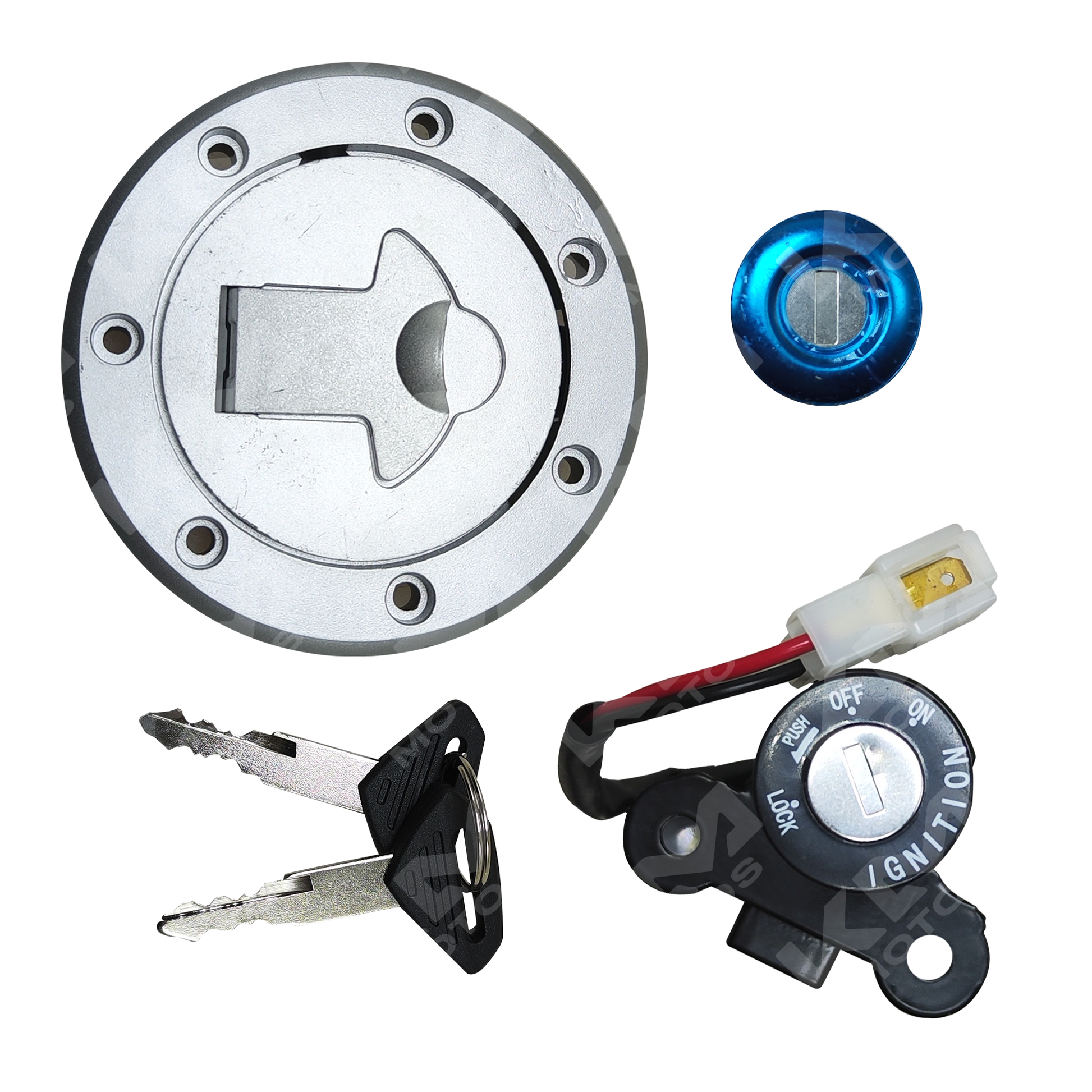 KIT DE CERRADURA (LLAVIN) PULSAR135 PS135 KMS