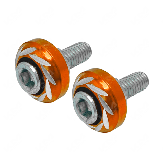 TORNILLOS DECORATIVOS P/PLACA (UNIDAD) NARANJA KMS