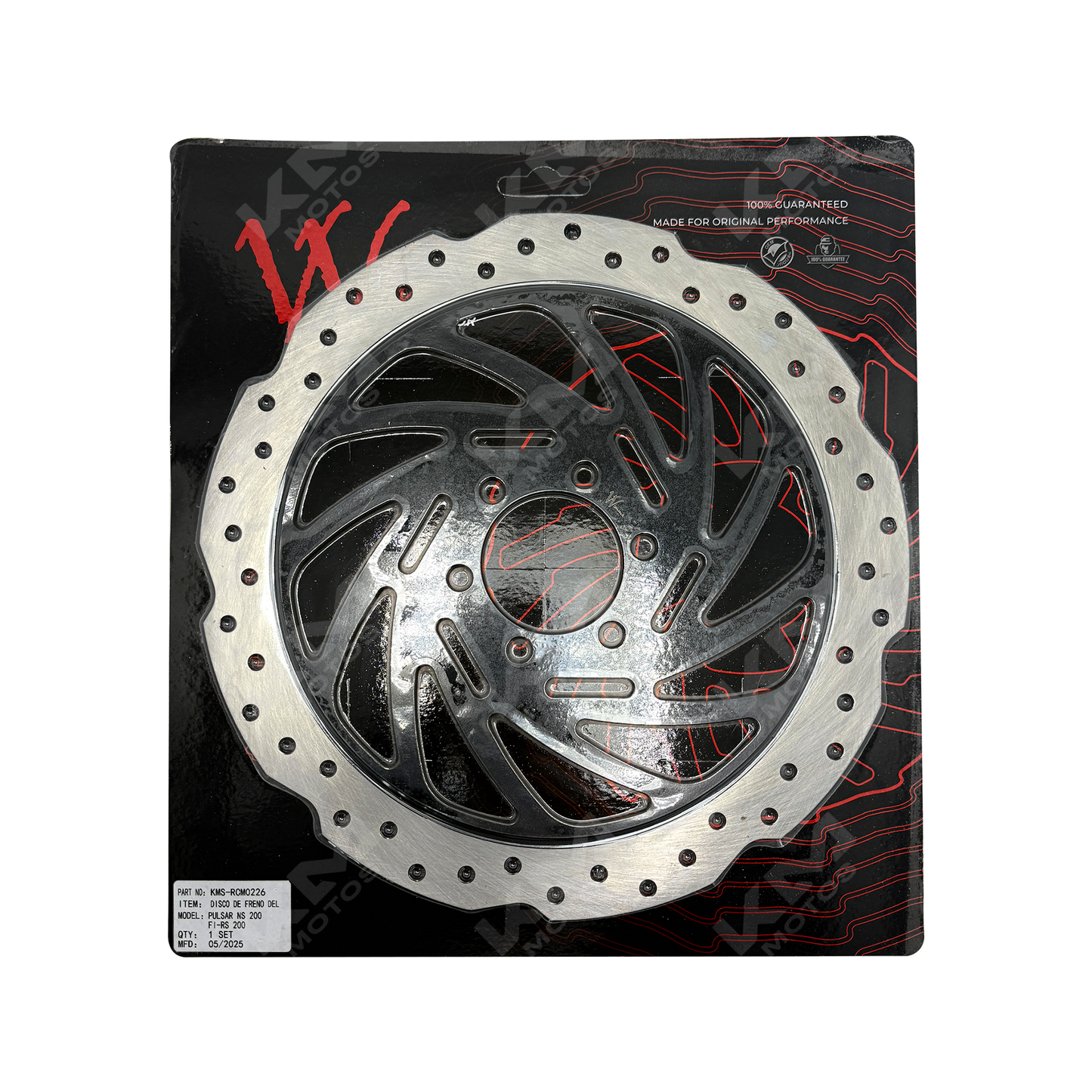 Disco de freno WIMMA para Pulsar NS 200 FI-RS, de alta resistencia y rendimiento, imagen del disco de freno.