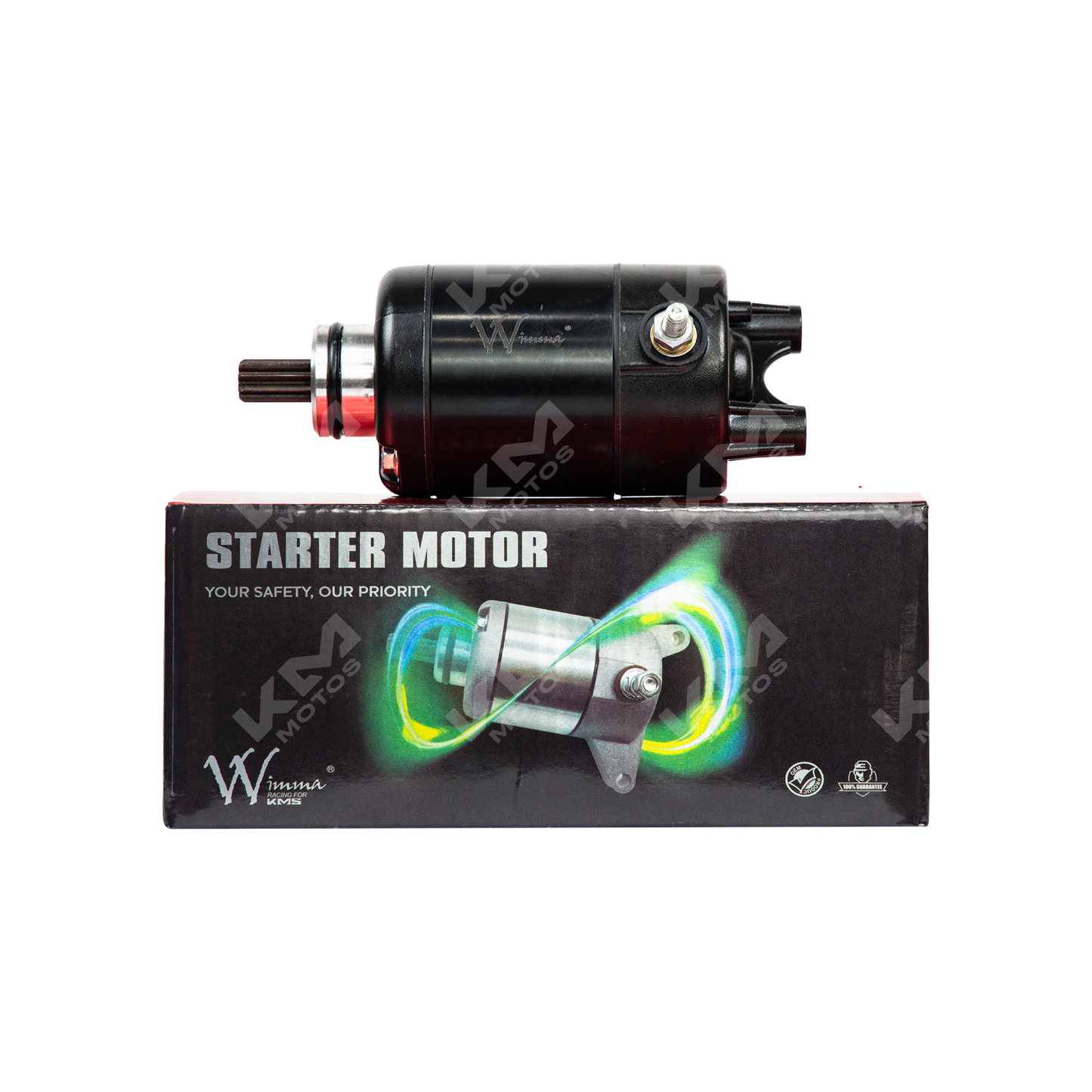 Motor de arranque WIMMA para Pulsar 180 UG-GP-R-GT-PRO, imagen de un motor de arranque de alta calidad.