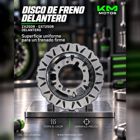 DISCO DE FRENO ZX250R/GXT250R DEL. WIMMA KMS — KMS-RCM0454 | KM Motos