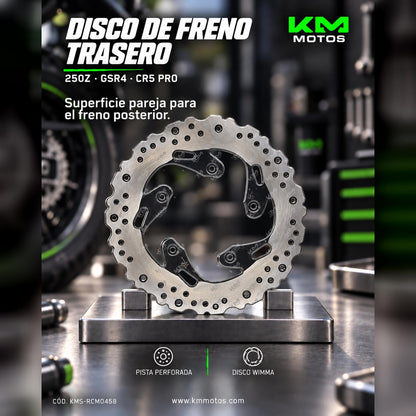 DISCO DE FRENO 250Z/GSR4/CR5PRO TRASERO WIMMA KMS — KMS-RCM0458 | KM Motos