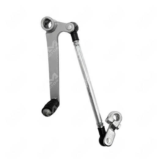 Pedal de cambio para Apache RTR 200 4V, parte de la motocicleta KM Motos, con detalles visibles en la imagen.
