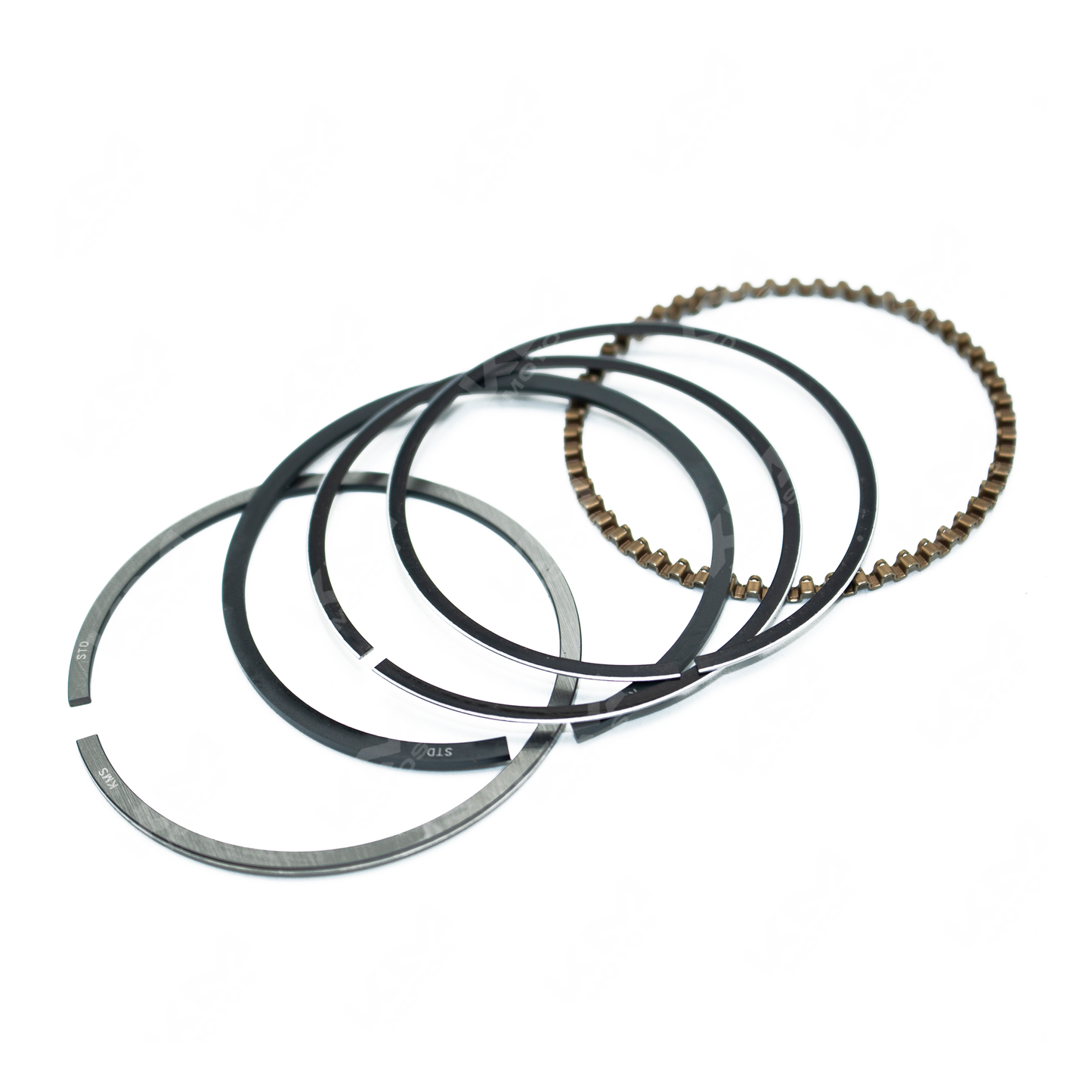 Set de anillos de pistón KM Motos para CG125, HJ125, FT125 y STD, en kit completo para motor.