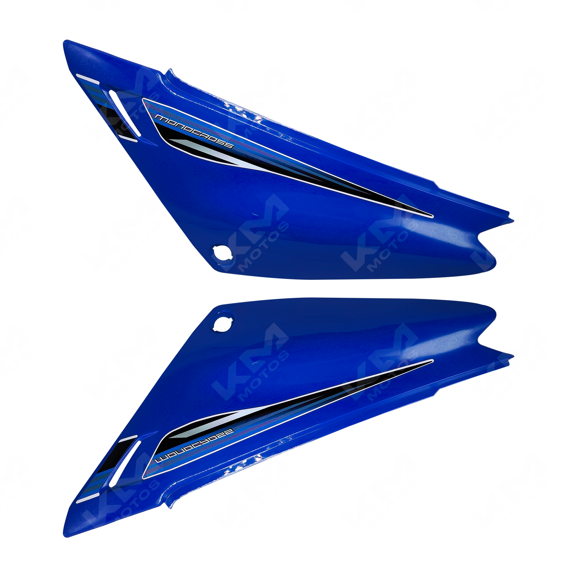 TAPADERAS LATERALES XTZ125 AZUL KMS