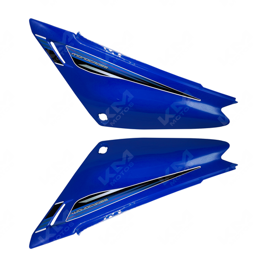 TAPADERAS LATERALES XTZ125 AZUL KMS