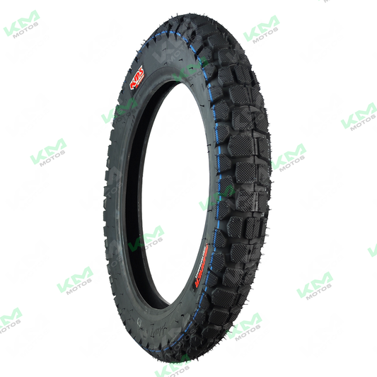 Llanta trasera KMS 3.50-16 para semitractor, modelo SF006, con estructura de llanta resistente y banda de rodadura duradera.