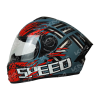 CASCO CERRADO AZUL/GRIS MATE SPEED DOT WLT111 HS2 V.C. "XL"