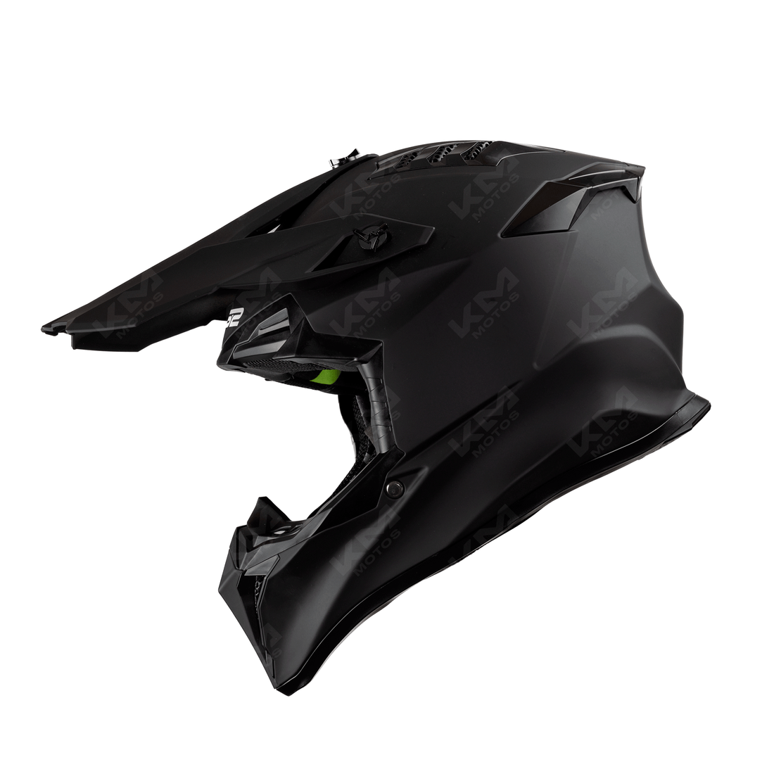Casco cross negro mate solid dot wlt127 hs2 s kmmotoshn