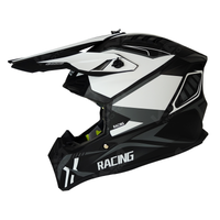 CASCO CROSS NEGRO/BLANCO MATE DOT RACING HS2 WLT127 S