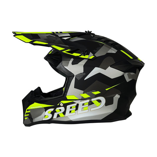 CASCO CROSS NEGRO/AMARILLO MATE SPEED DOT WLT127 HS2 "XXL"