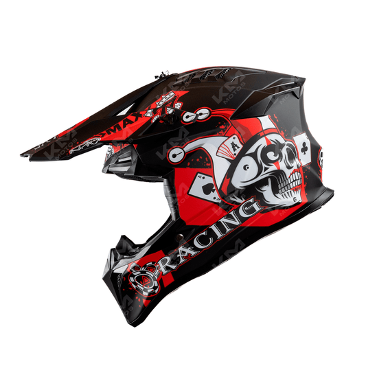CASCO CROSS NEGRO MATE SKULL DOT WLT127 HS2 "XXL"