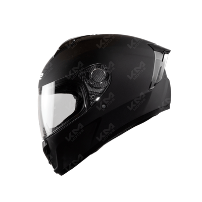 CASCO CERRADO NEGRO MATE SOLID LS01 DOT WLT111 HS2 V.C. "L"