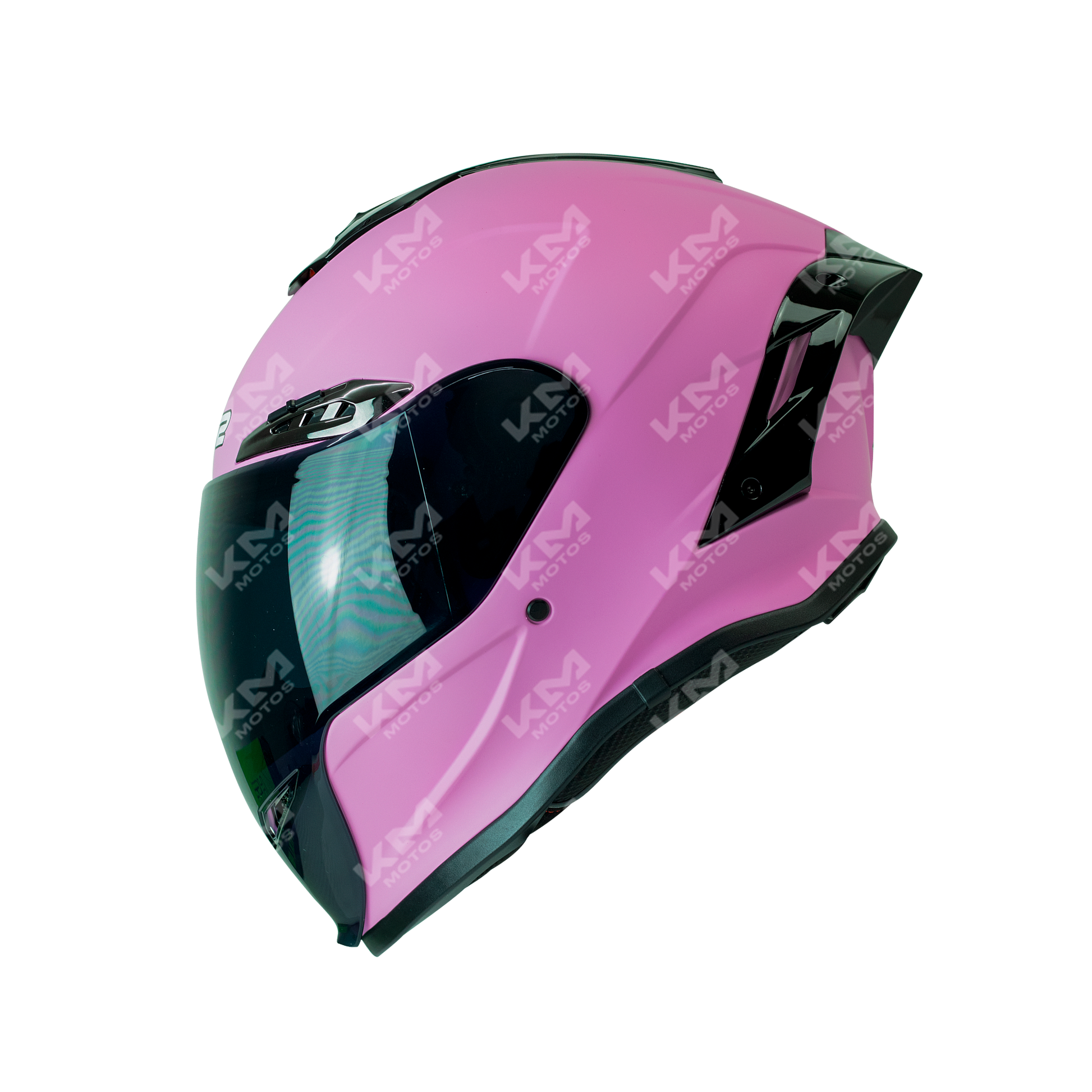 CASCO CERRADO ROSADO MATE SOLID WLT109L DOT HS2 KMS V.N. "S" - KMMOTOSHN