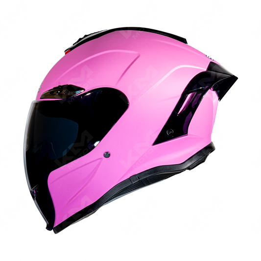 CASCO CERRADO ROSADO MATE SOLID WLT109L DOT HS2 KMS V.N. "XL"