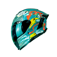 CASCO CERRADO GRIS/AZUL MATE LOONEY WLT109L DOT HS2 KMS V.N. S
