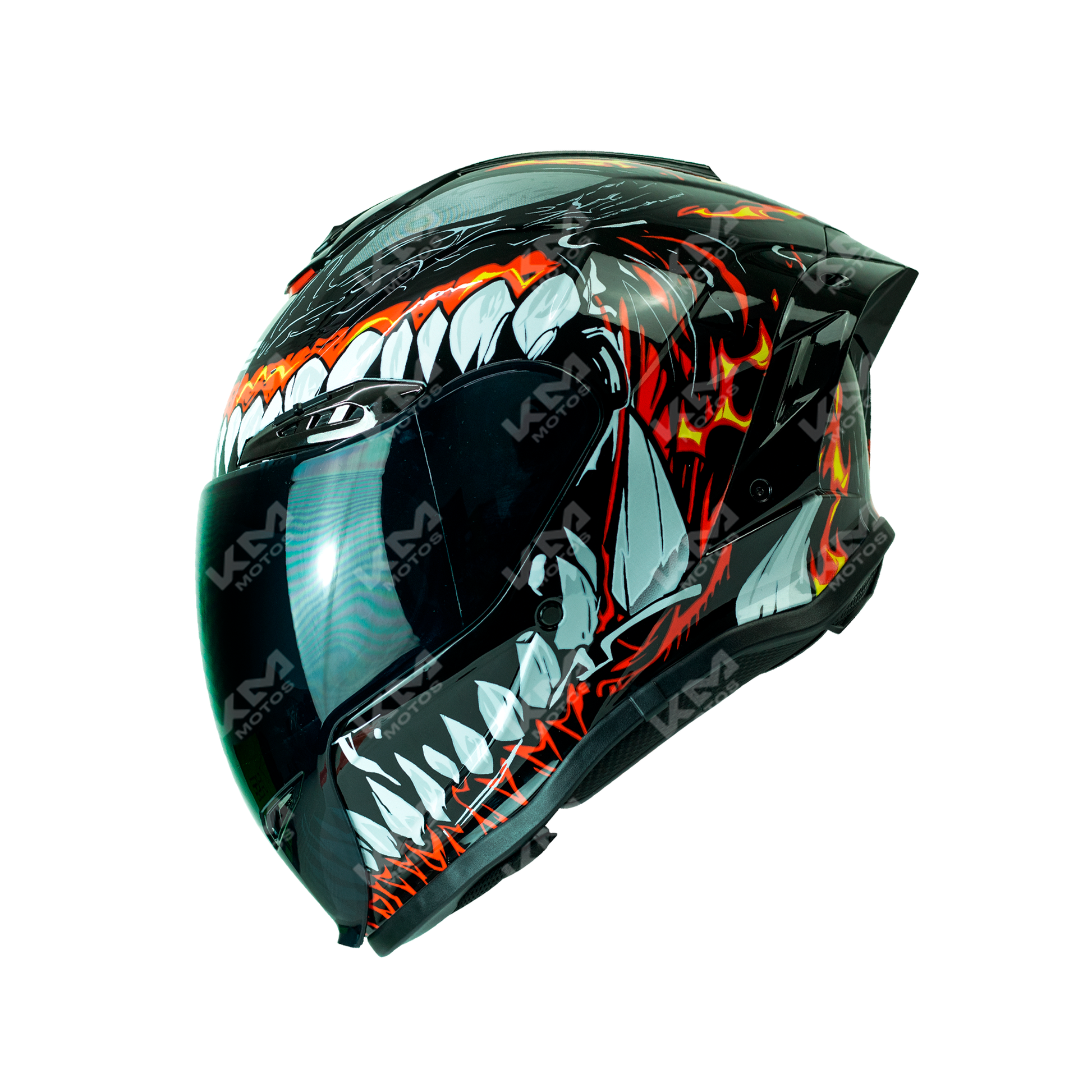 CASCO CERRADO NEGRO VENON LS02 WLT109L DOT HS2 KMS V.N. "S" - KMMOTOSHN