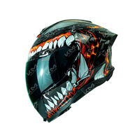 CASCO CERRADO NEGRO VENON LS02 WLT109L DOT HS2 KMS V.N. S