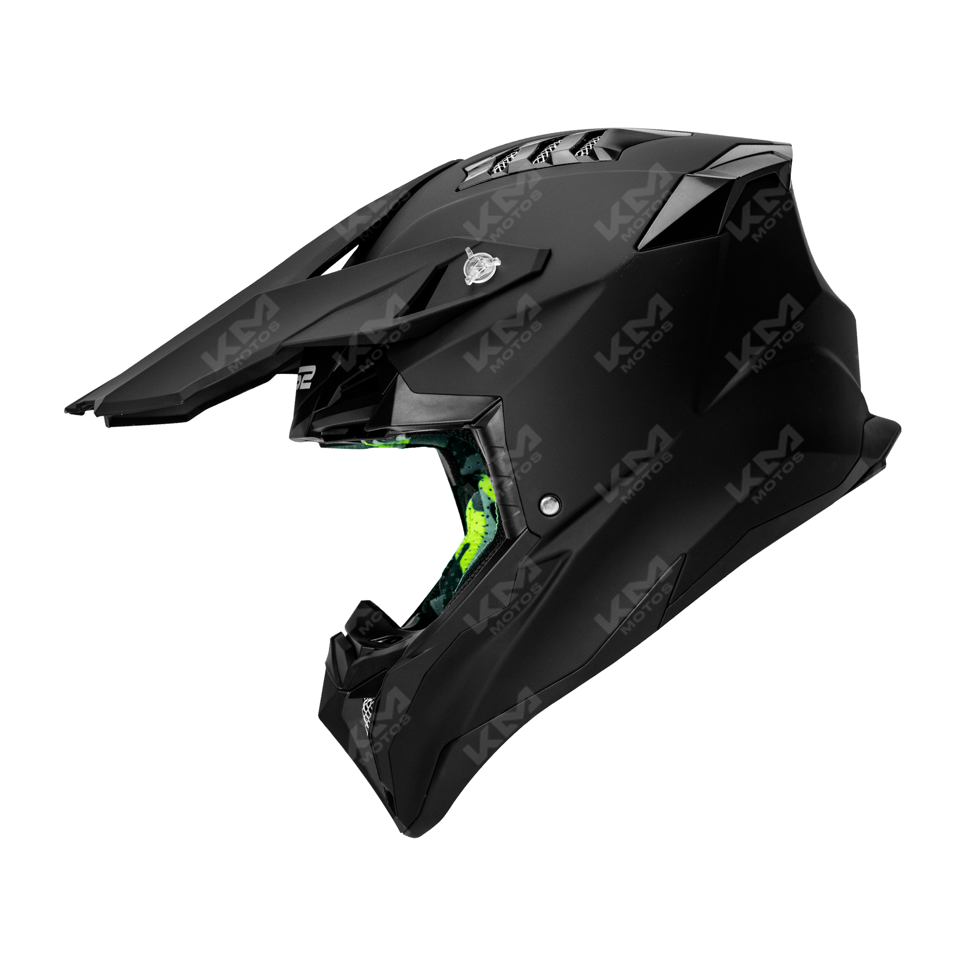 CASCO CROSS NEGRO MATE SOLID DOT WLT189 HS2 "L"