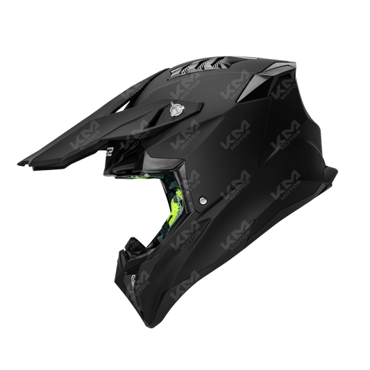 CASCO CROSS NEGRO MATE SOLID DOT WLT189 HS2 "M"