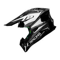 CASCO CROSS NEGRO/BLANCO RANCING LS02 DOT WLT189 HS2 S