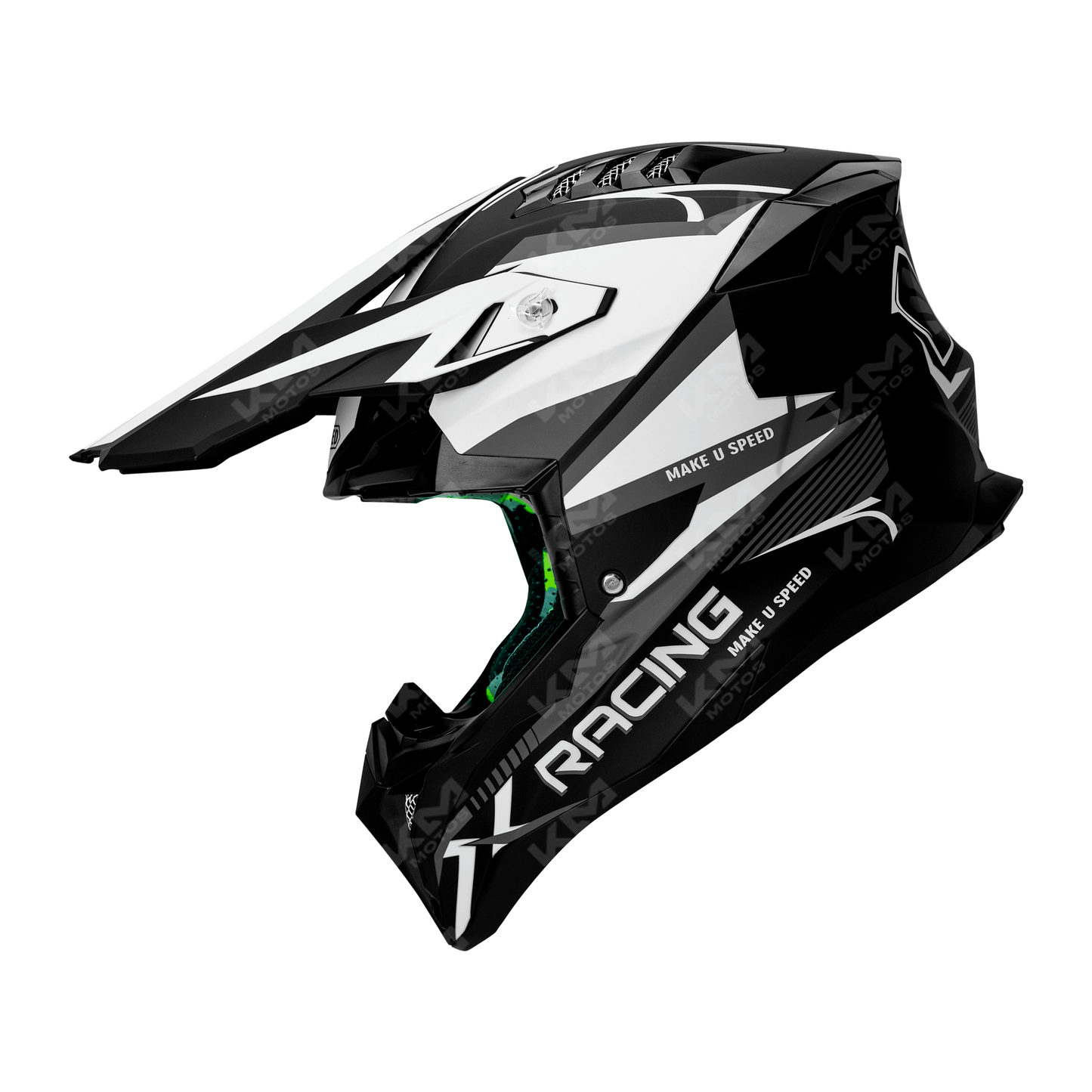 CASCO CROSS NEGRO/BLANCO MATE RANCING LS02 DOT WLT189 HS2 "XL"