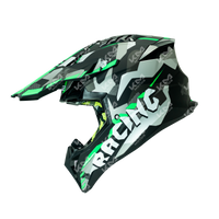 CASCO CROSS NEGRO/VERDE MATE SPEED MOTED DOT WLT189 HS2 "M"