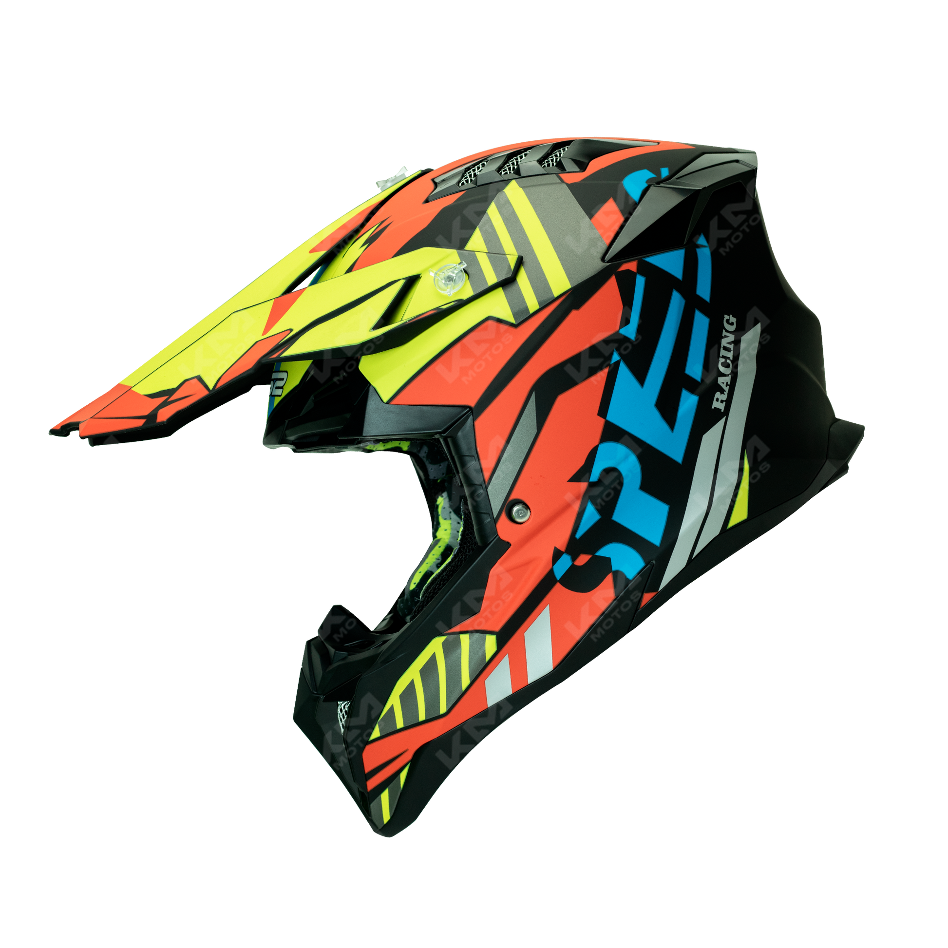 CASCO CROSS MULTICOLOR MATE SPEED RACING DOT WLT189 HS2 "M"