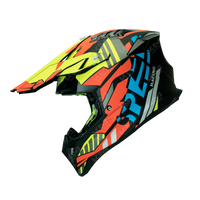 CASCO CROSS MULTICOLOR MATE SPEED RACING DOT WLT189 HS2 "M"