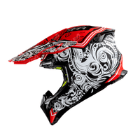 CASCO CROSS ROJO MATE TRIBAL DOT WLT189 HS2 "XXL"