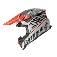 CASCO CROSS ROJO/BLANCO MATE FASTHOUSE DOT WLT189 HS2 "M"