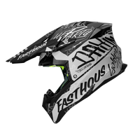 CASCO CROSS NEGRO/BLANCO MATE FASTHOUSE DOT WLT189 HS2 "M"