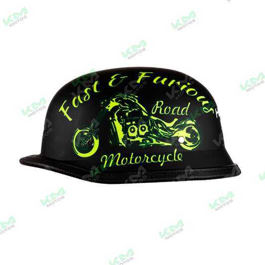 CASCO GORRITA NEGRO MATE FAST ROAD (PANDILLERO) DOT WLT307 HS2 "XL"