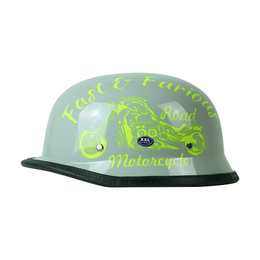 CASCO GORRITA GRIS FAST ROAD (PANDILLERO) DOT WLT307 HS2 "L"