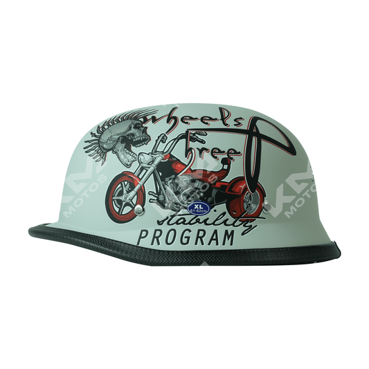 CASCO GORRITA GRIS MATE WHEELS (PANDILLERO) DOT WLT307 HS2 "XL"