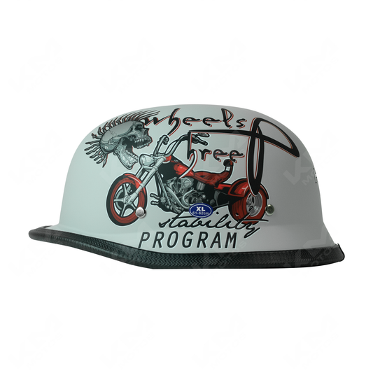 CASCO GORRITA GRIS MATE WHEELS (PANDILLERO) DOT WLT307 HS2 "L"