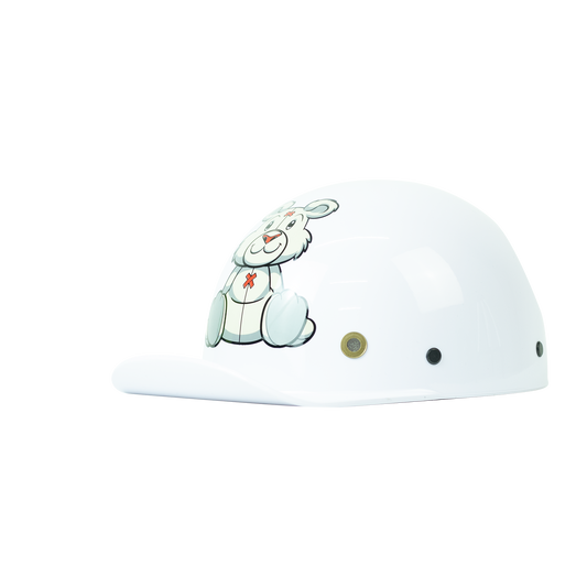 CASCO D/NINO GORRITA BLANCO LS01 (PANDILLERO) DOT WLT317 HS2 "L"