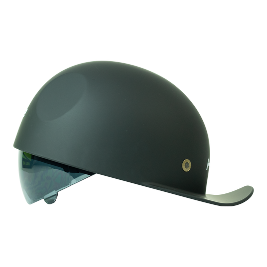 CASCO GORRITA NEGRO MATE SOLID (PANDILLERO) + VISERA DOT WLT319 HS2 "L"