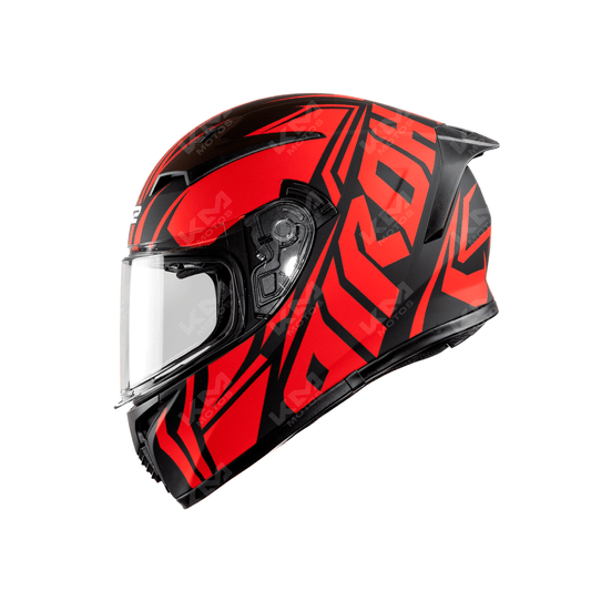CASCO CERRADO ROJO/NEGRO AIROH WLT108 DOT HS2 KMS "L - KMMOTOSHN