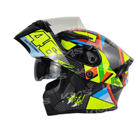 CASCO MODULAR VR46 MULTICOLOR WLT169 DOBLE VISERA DOT HS2 KMS "M"
